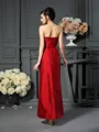 A-Line/Princess Strapless Ankle-Length Taffeta Mother of the Bride Dresses With Flower