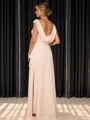 Sheath Bateau Appliques Lace Floor-Length Stretch Crepe Mother of the Bride Dress