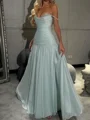 Sheath/Column Silk Like Satin Sweetheart Sleeveless Court Train Leg Slit Dress