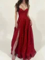 A-line/Princess Sweetheart Floor-Length Corest Dress