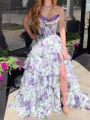 A-line Other Sweetheart Sleeveless Sweep Train Prom Dresses