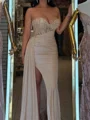 Sheath Sweetheart Appliques Lace Floor-Length Corset Prom Dress