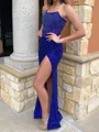 Sheath Straight Sequin Sweep Train Other Corset Prom Dress