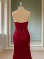Sheath Silk Like Satin Sweetheart Appliques Lace Court Train Corset Dress