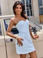Sheath Spaghetti Straps Short/Mini Corset Dress