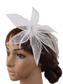Ladies' Gorgeous Flax With Feather Tea Party Hats