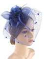 Ladies' Blooming Tulle With Silk Flower Tea Party Hats