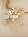 Charming Alloy With Rhinestone Combs & Barrettes