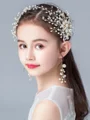Charming Alloy With Imitation Pearl Headbands(With Earrings)