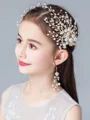 Charming Alloy With Imitation Pearl Headbands(With Earrings)