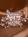 Simple Pearls With Rhinestone Headpieces