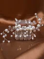 Simple Pearls With Rhinestone Headpieces