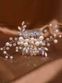 Simple Pearls With Rhinestone Headpieces