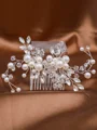 Simple Pearls With Rhinestone Headpieces