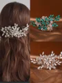 Beautiful Pearls With Rhinestone Headpieces