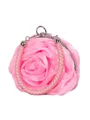 Charming Silk With Flower Evening/Party Handbags