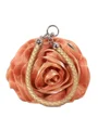 Charming Silk With Flower Evening/Party Handbags