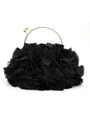 Pretty Satin With Ruffles Evening/Party Handbags