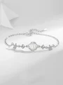 Elegant Silver With Rhinestone Bracelets