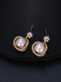 Sweet Alloy With Flower Earrings