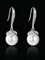Simple Alloy With Imitation Pearl Earrings