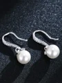Simple Alloy With Imitation Pearl Earrings