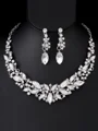 Luxurious Alloy With Rhinestone Jewelry Set