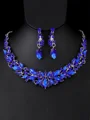 Luxurious Alloy With Rhinestone Jewelry Set