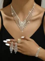 Attractive Alloy With Rhinestone Jewelry Set
