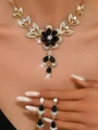 Stunning Alloy With Rhinestone Jewelry Set