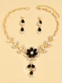 Stunning Alloy With Rhinestone Jewelry Set