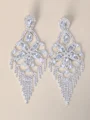 Luxurious Alloy With Rhinestone Earrings