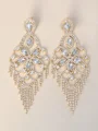 Luxurious Alloy With Rhinestone Earrings