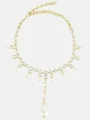 Exquisite Alloy With Imitation Pearl Necklace