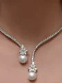 Charming Alloy With Imitation Pearl Necklace