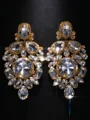 Luxurious Alloy With Rhinestone Earrings