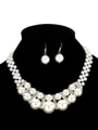 Pretty Alloy With Imitation Pearl Jewelry Set