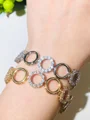 Charming Copper With Rhinestone Bracelets