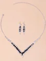 Attractive Alloy With Rhinestone Jewelry Set