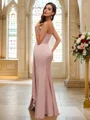 Sheath/Column Charmeuse Ruched One-Shoulder Sleeveless Floor-Length Bridesmaid Dresses