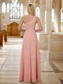 A-Line/Princess Chiffon Ruched One-Shoulder Sleeveless Floor-Length Bridesmaid Dresses