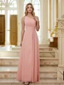 A-Line/Princess Chiffon Ruched One-Shoulder Sleeveless Floor-Length Bridesmaid Dresses