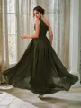 A-Line/Princess Chiffon Ruffles One-Shoulder Sleeveless Asymmetrical Bridesmaid Dresses
