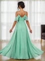 A-Line/Princess Chiffon Ruffles Straps Sleeveless Floor-Length Bridesmaid Dresses