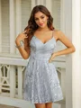 A-Line/Princess V-neck Sleeveless Short/Mini Dresses