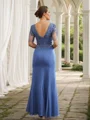 Sheath/Column Chiffon Applique Bateau Short Sleeves Floor-Length Mother of the Bride Dresses