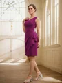 Sheath/Column Stretch Crepe Ruched V-neck Sleeveless Knee-Length Mother of the Bride Dresses