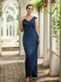 Sheath/Column Ruched V-neck Sleeveless Floor-Length Mother of the Bride Dresses