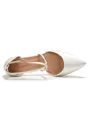 Women's Satin Closed Toe Chunky Heel Wedding Shoes