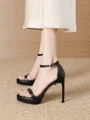 Women's Peep Toe Stiletto Heel Shoes